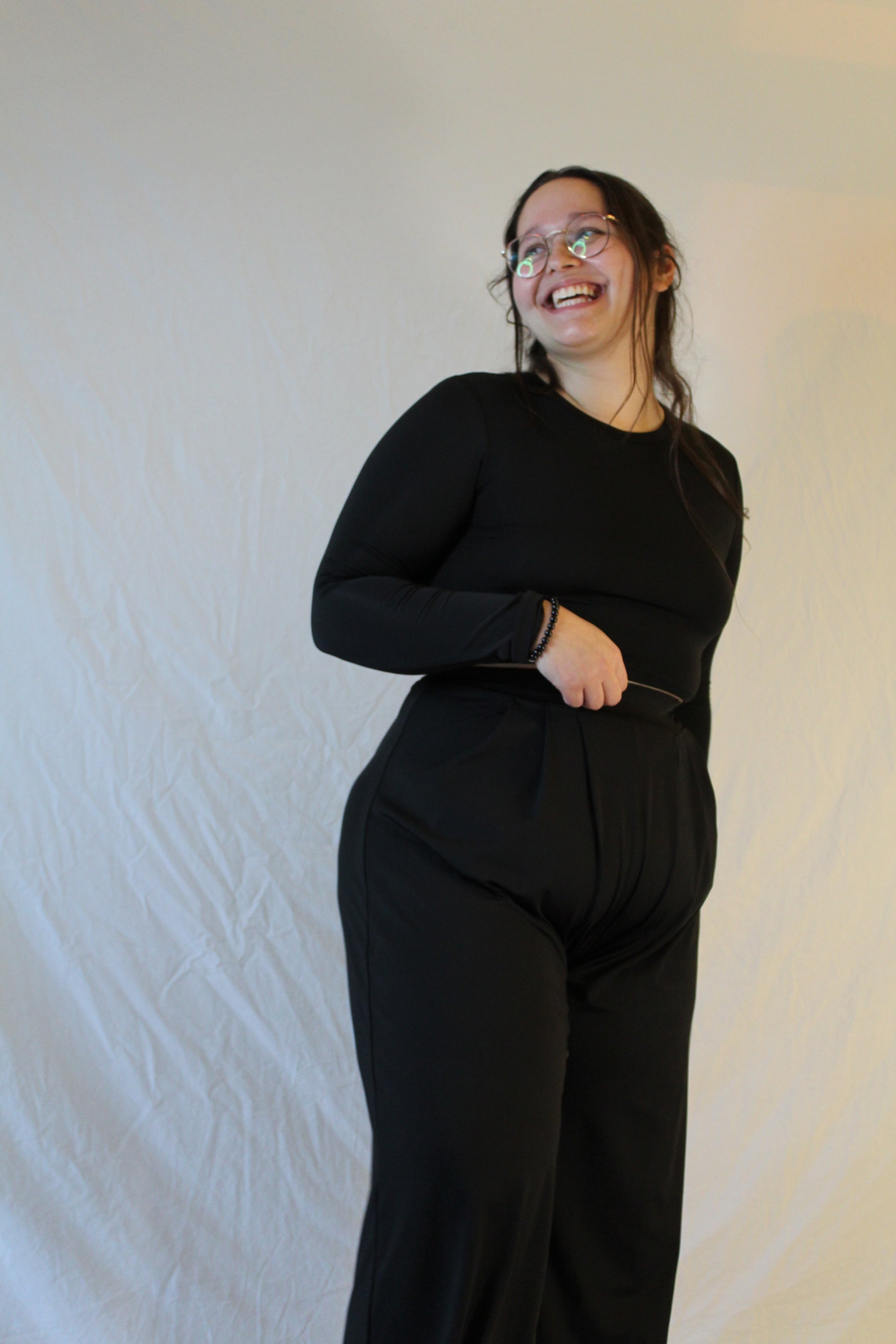 Solène Lounge Bottom in Shade of Onyx Soil